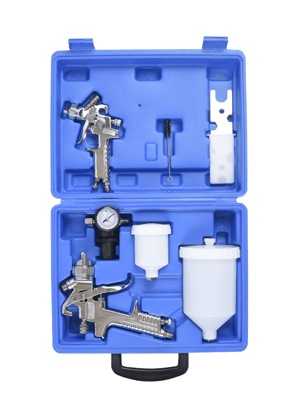 Striekacia pištoľ na vodnú farbu -HVLP-H-827-Suit-strieborná